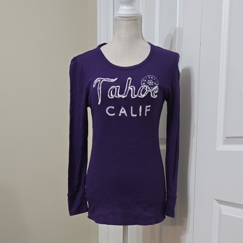 OLD NAVY Purple Long Sleeve Women's Top SZ S